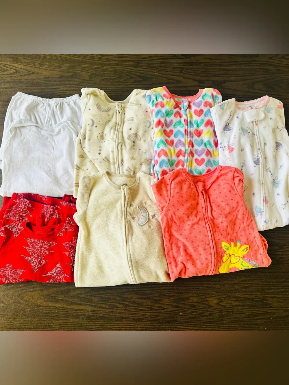 BIG LOT Baby Girl Mixed Pajamas Clothes - Size 18 Months